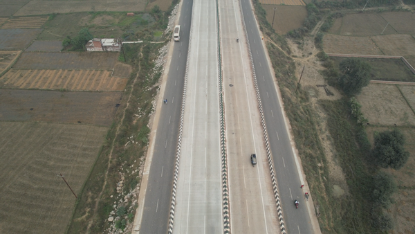 Completed Highway with Beautiful Scenery