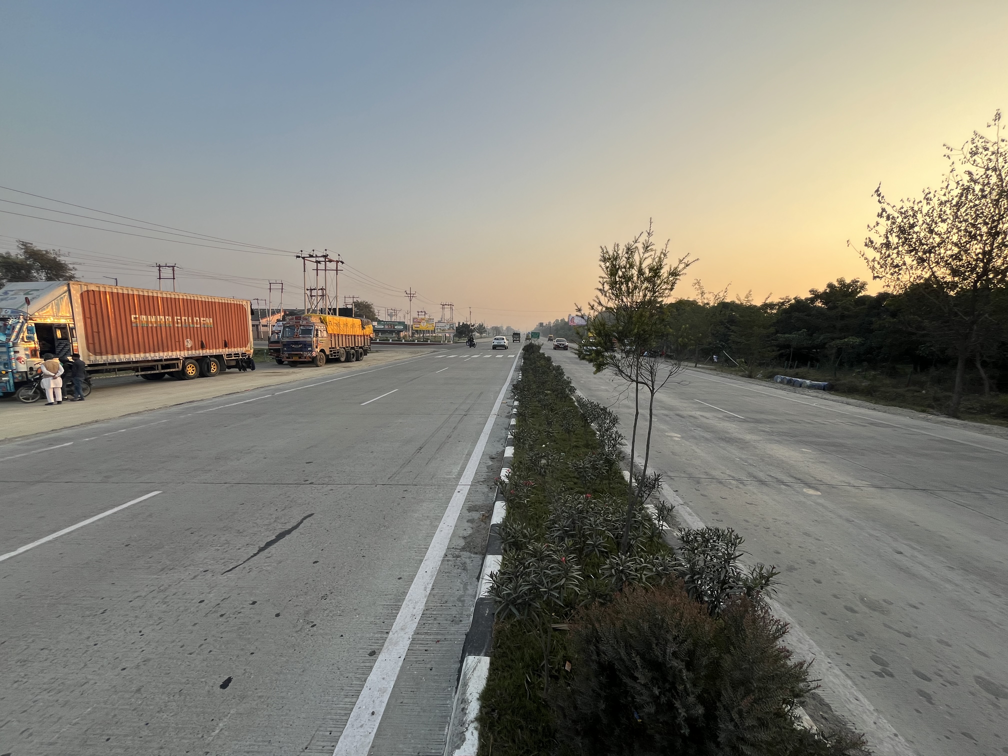 Completed Highway with Beautiful Scenery