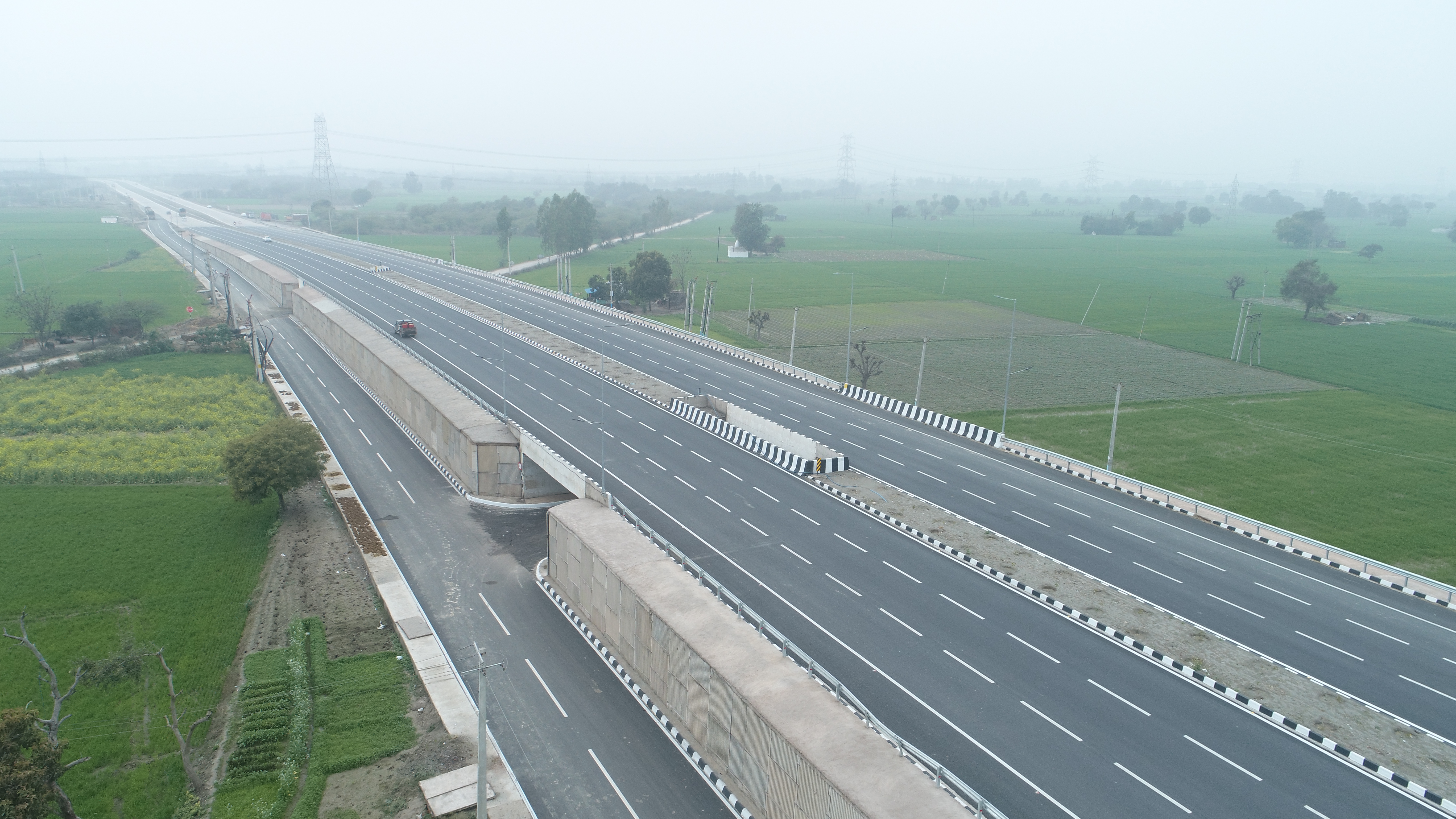 Completed Highway with Beautiful Scenery